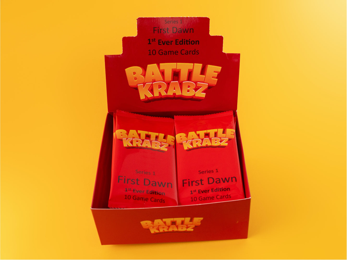 BOOSTER BOX (200 cards) - Battle Krabz Series 1 "First Dawn". First Ever Edition.