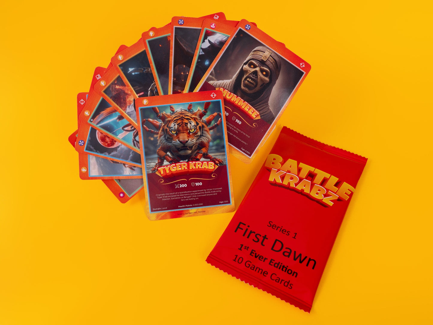 BOOSTER BAG (10 cards) - Battle Krabz Series 1 "First Dawn". First Ever Edition.